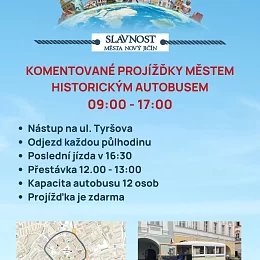 07.09. - Komentované projížďky městem historickým autobusem 09:00 - 17:00